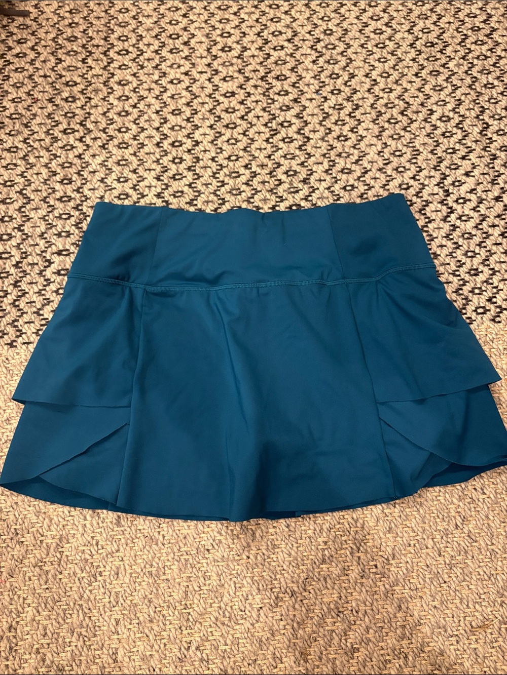 Athleta Teal Layered Skater Skirt